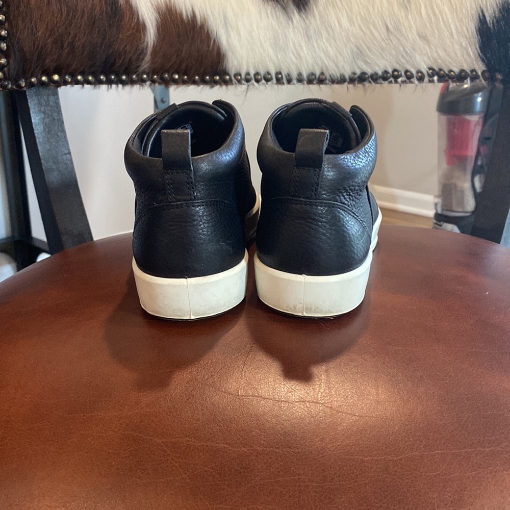 black ECCO Soft 8 band low-top sneakers - Picture 4 of 7